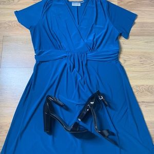 Mock Wrap Dress